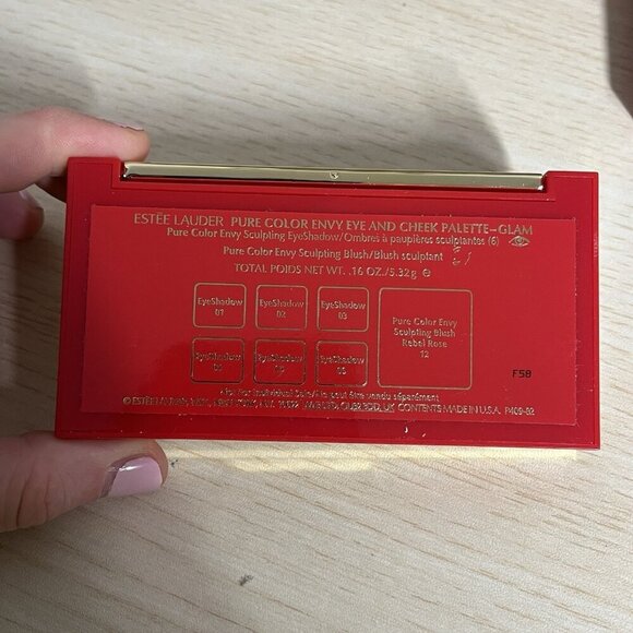 Estee Lauder 2 New Pure Color Eny Eye and Cheek Palette in Glam & Nudes - Picture 3 of 5